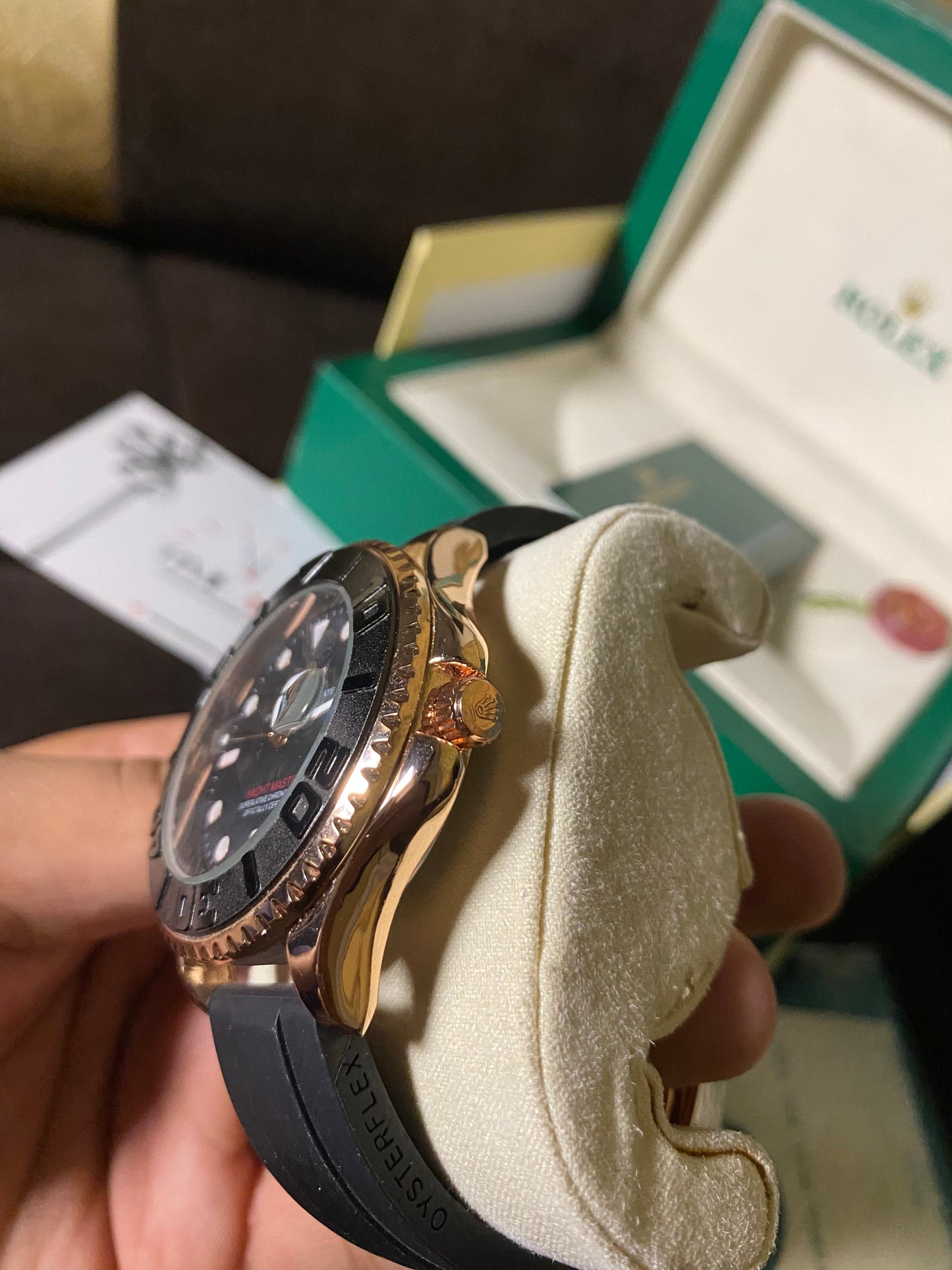 Rolex Yacht-Master Black and Gold