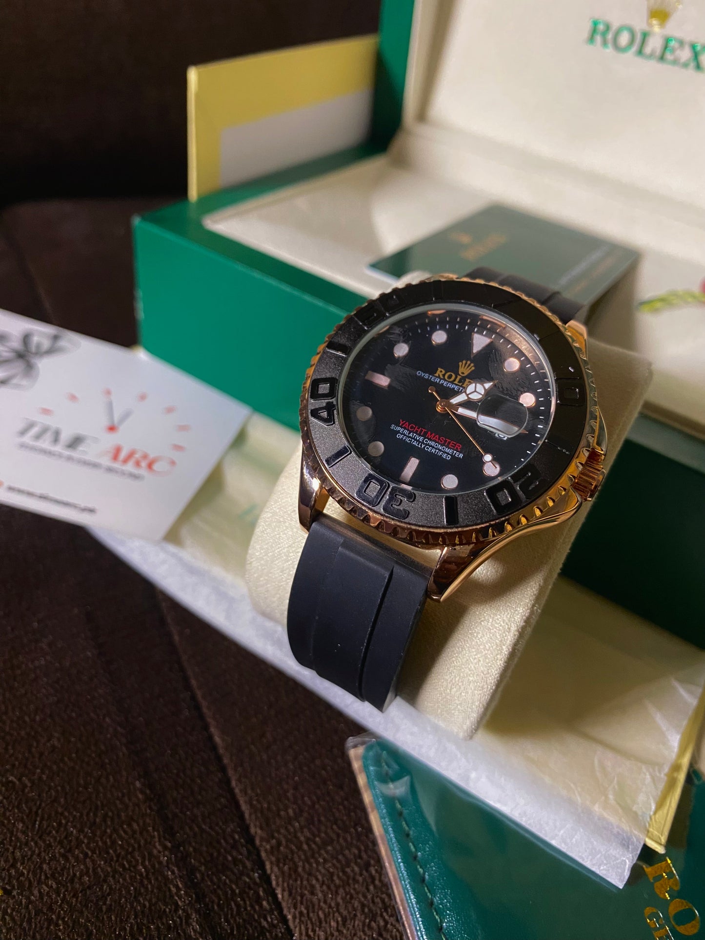 Rolex Yacht-Master Black and Gold