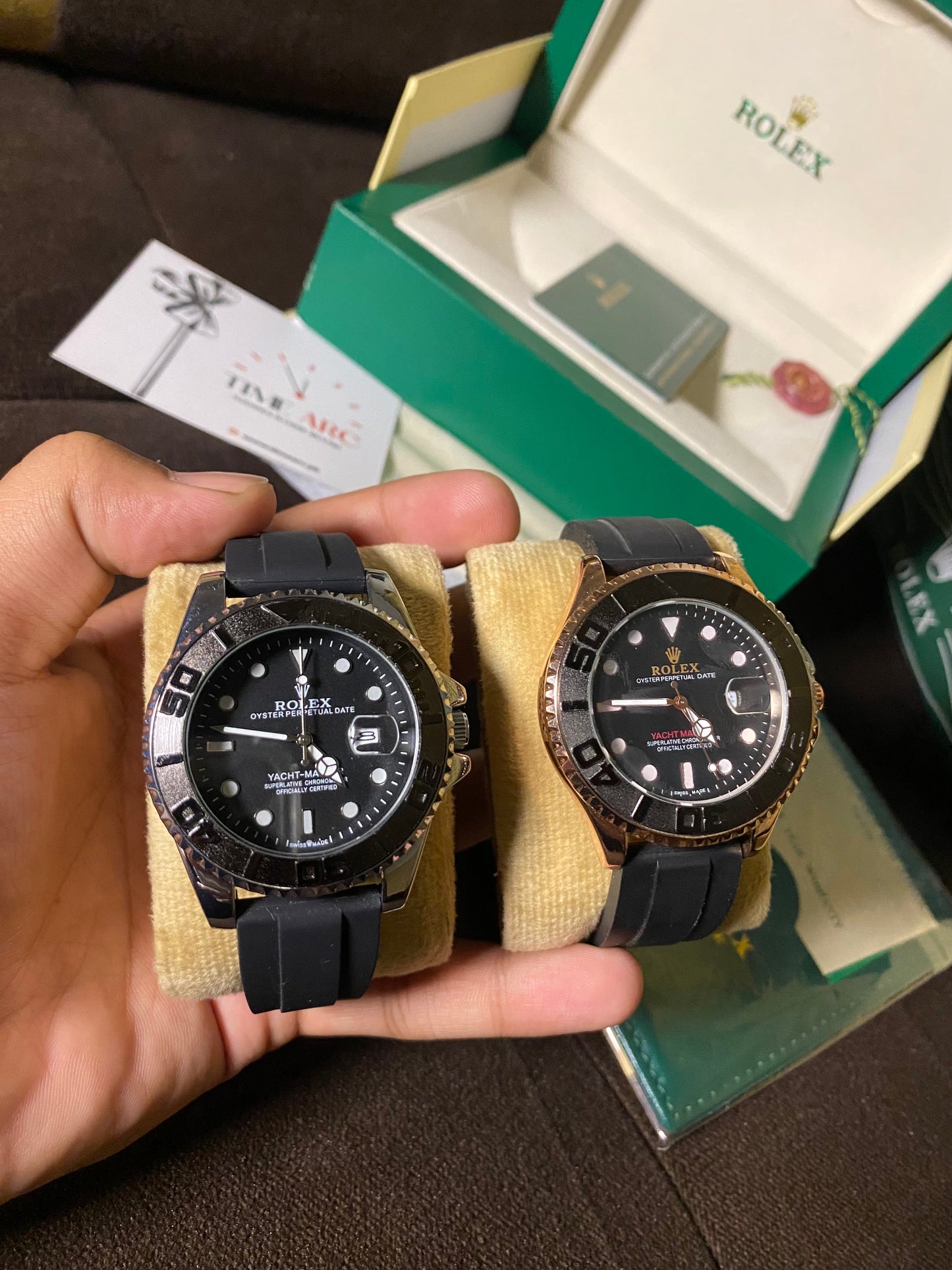 Rolex Yacht-Master Black and Gold
