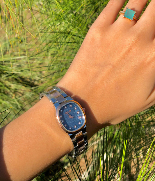 Omega Blue Two tone Women - TARC006