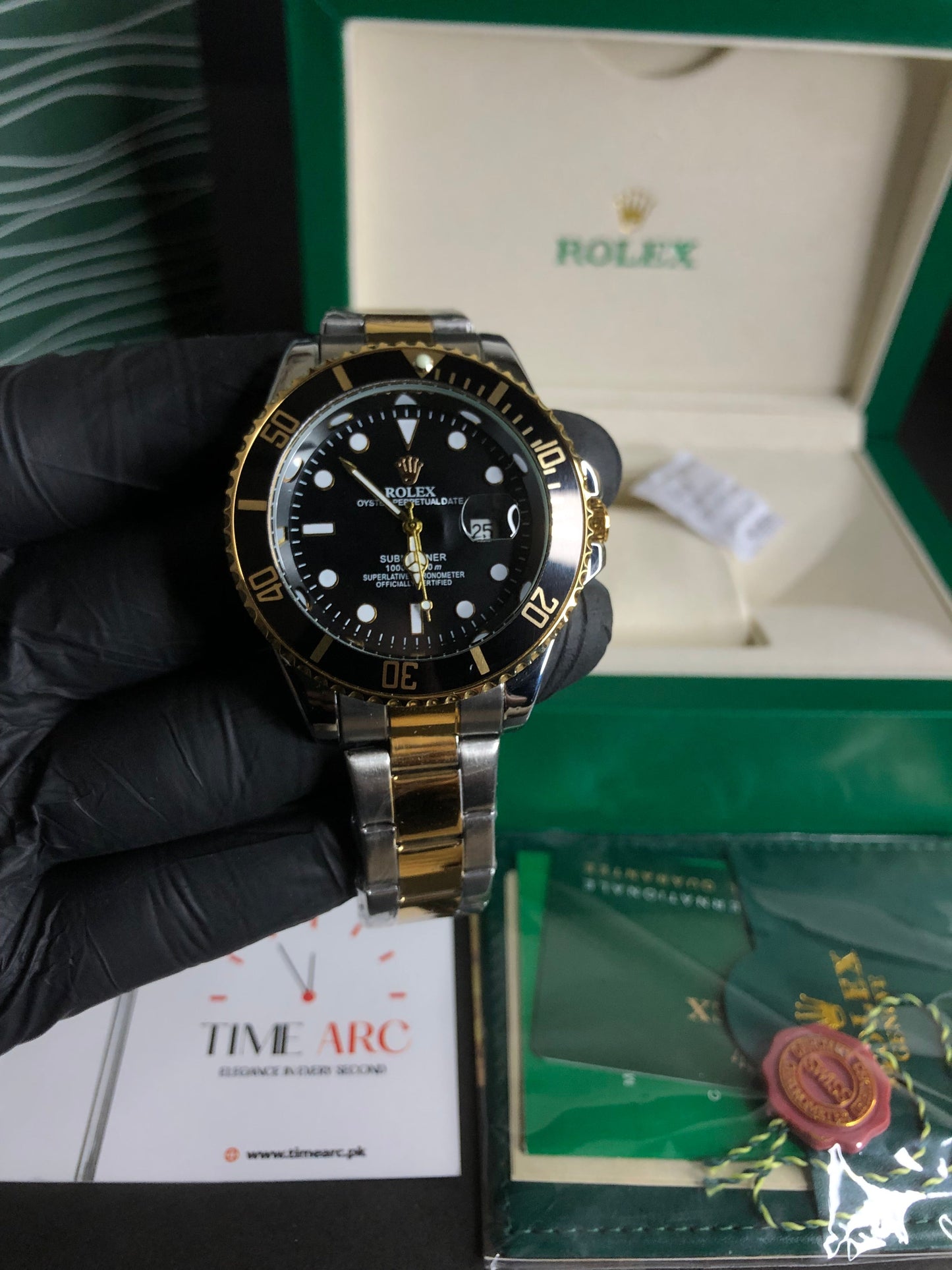 Rolex Submariner Gold and Black Edition