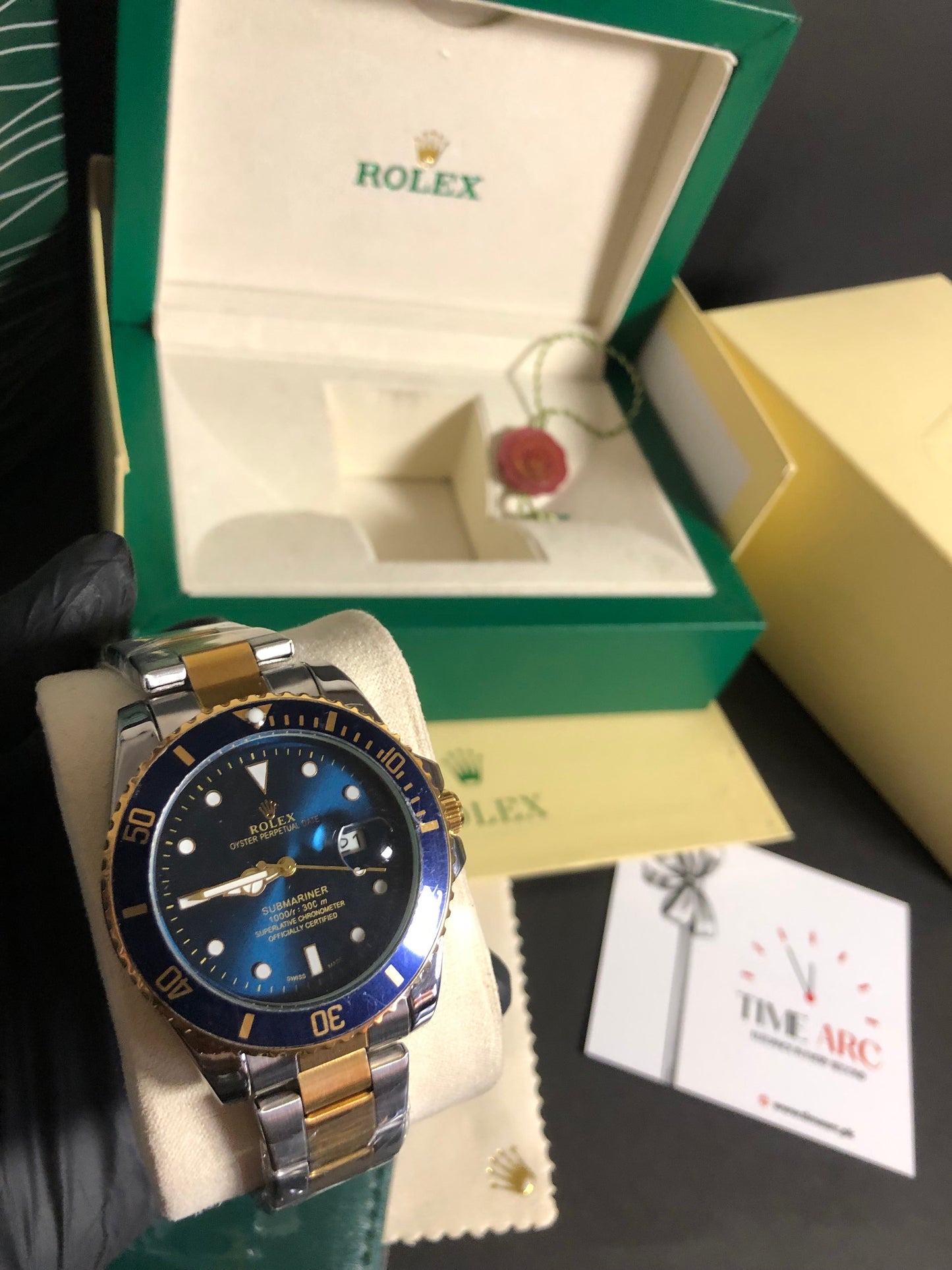 Rolex Submariner Gold and blue Edition
