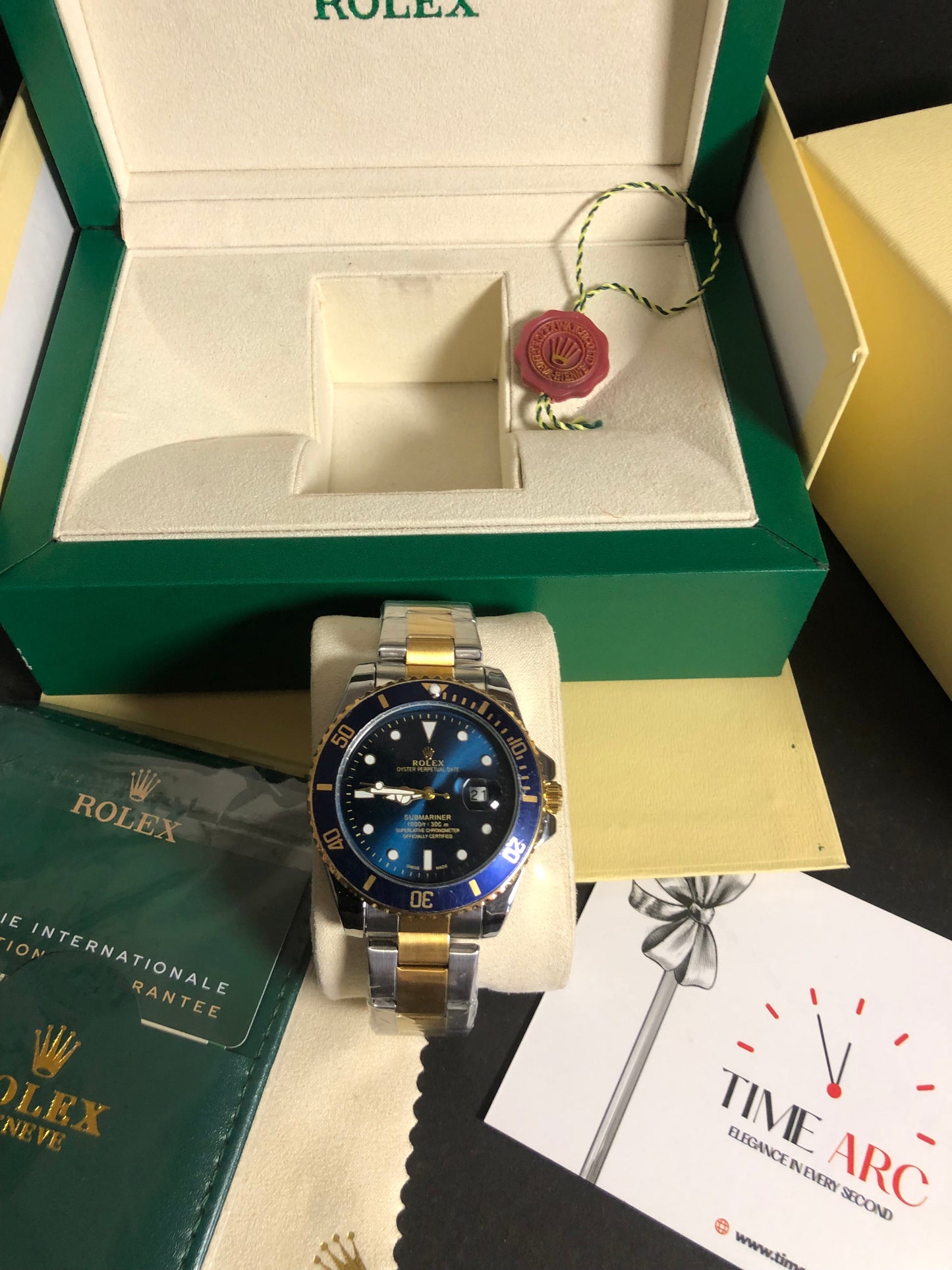 Rolex Submariner Gold and blue Edition