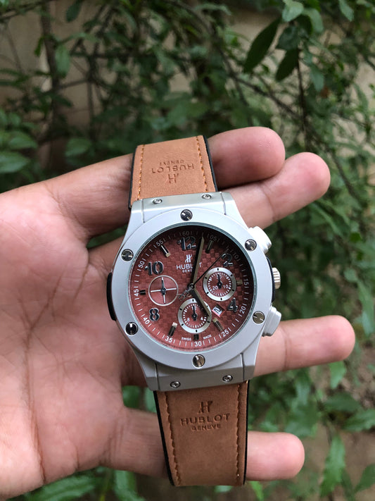 Hublot Reddish Dial Chronograph Style
