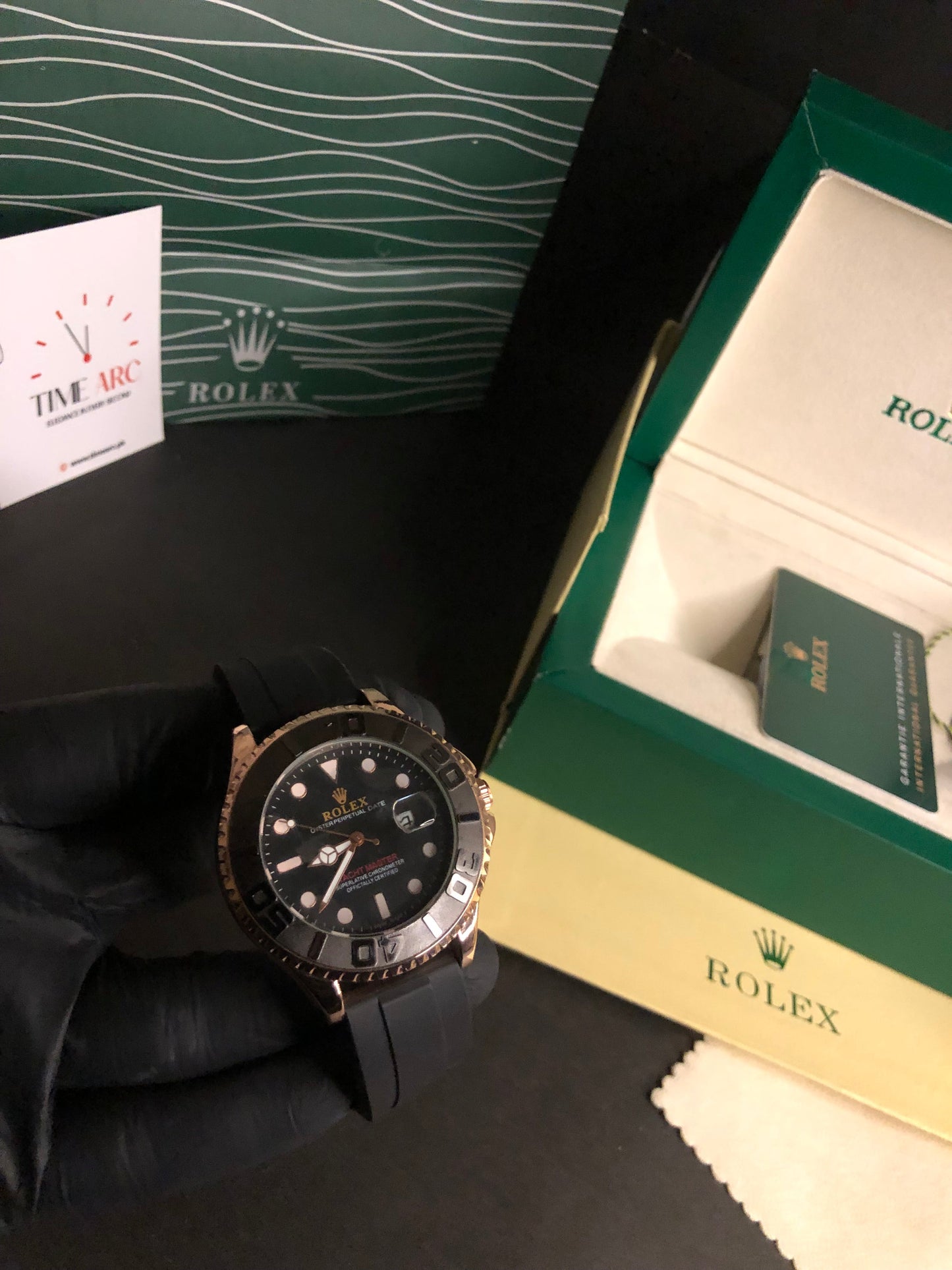 Rolex Yacht-Master Black and Gold